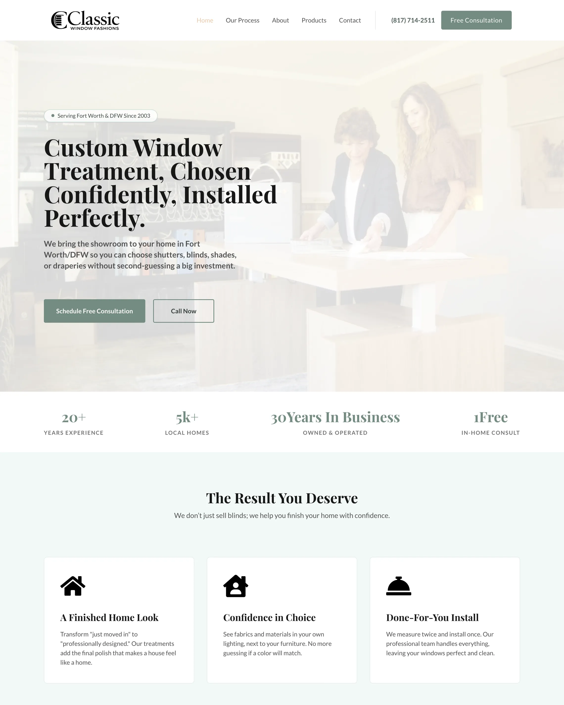 Classic Window Fashions capture