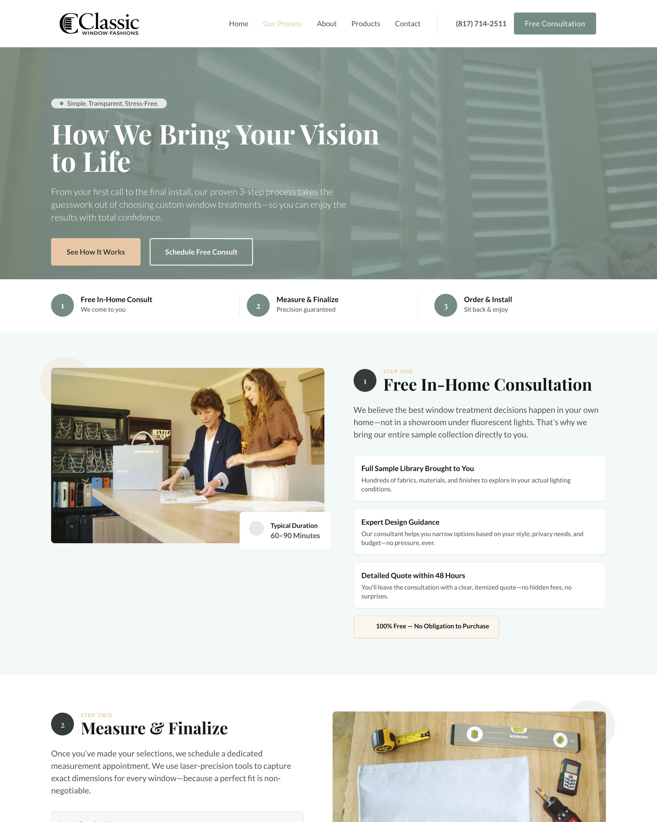 Classic Window Fashions capture